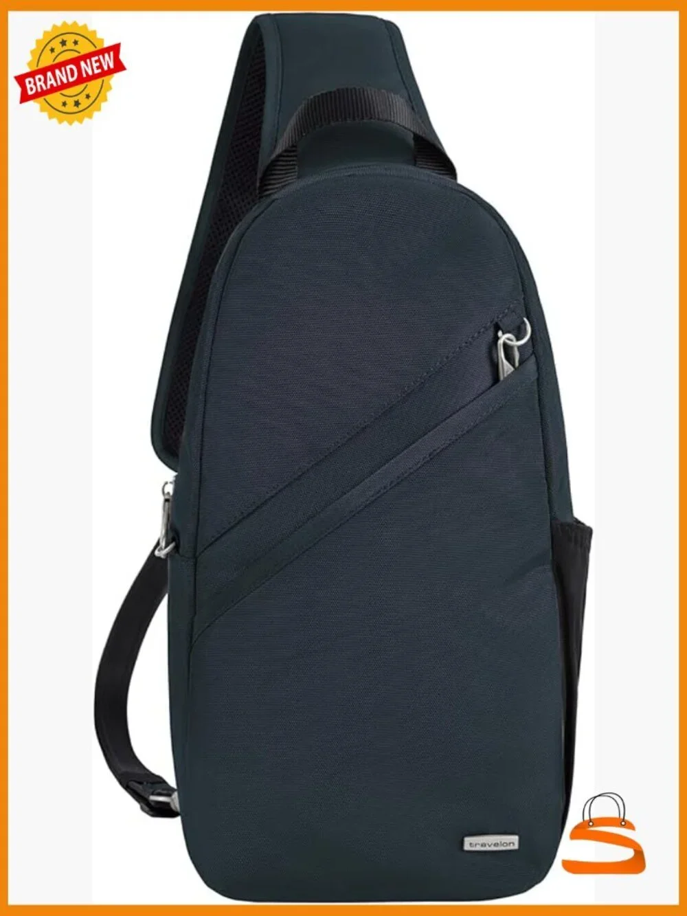 Anti-Theft Sling Bag with RFID Blocking, Locking Zippers, Lightweight Crossbody